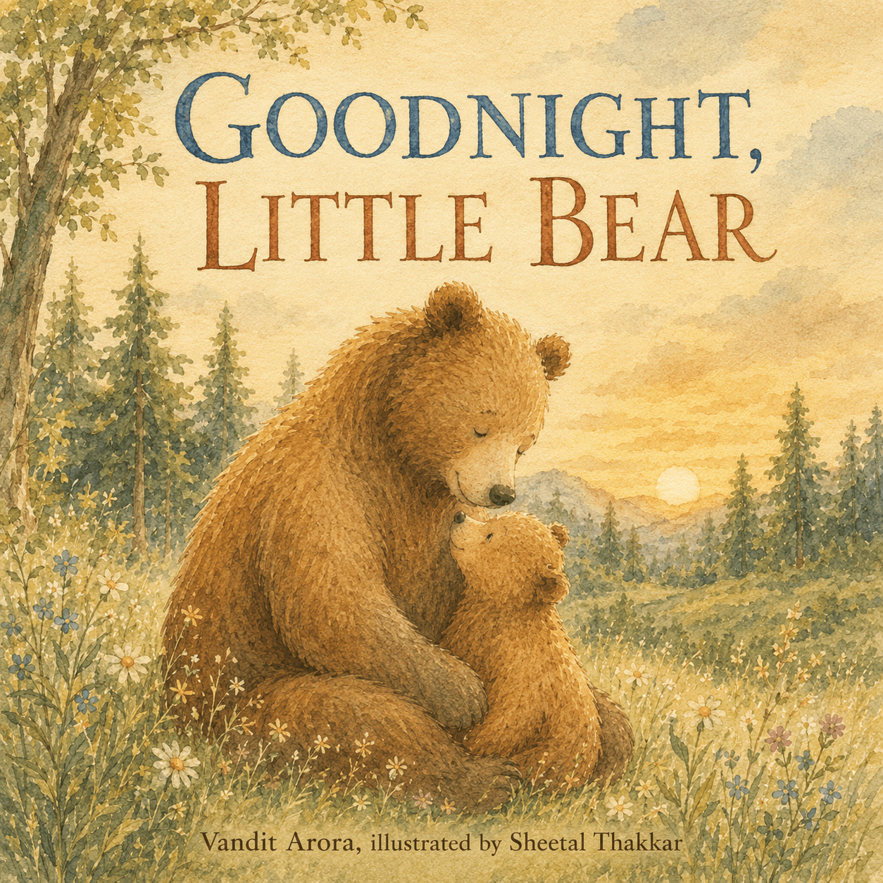 Soft watercolor storybook style preview